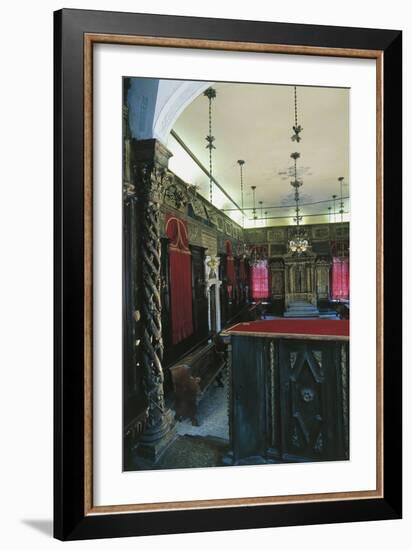 Interior of the Italian Synagogue, Venice-null-Framed Photographic Print