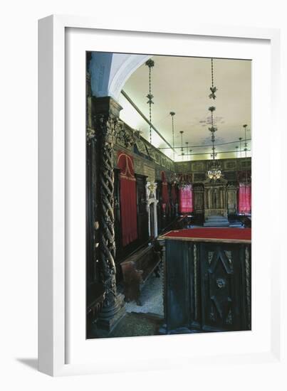 Interior of the Italian Synagogue, Venice-null-Framed Photographic Print