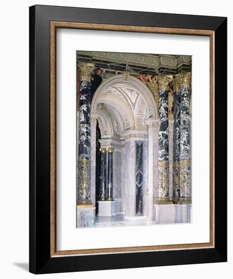 Interior of the Kunsthistorisches Museum in Vienna, Detail Depicting Archway-Gustav Klimt-Framed Giclee Print