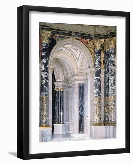 Interior of the Kunsthistorisches Museum in Vienna, Detail Depicting Archway-Gustav Klimt-Framed Giclee Print