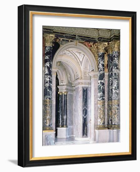 Interior of the Kunsthistorisches Museum in Vienna, Detail Depicting Archway-Gustav Klimt-Framed Giclee Print