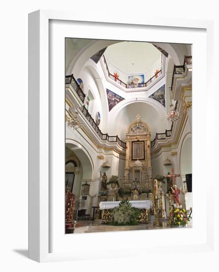 Interior of the Lady of Guadalupe Church, Puerto Vallarta, Jalisco, Mexico, North America-Michael DeFreitas-Framed Photographic Print