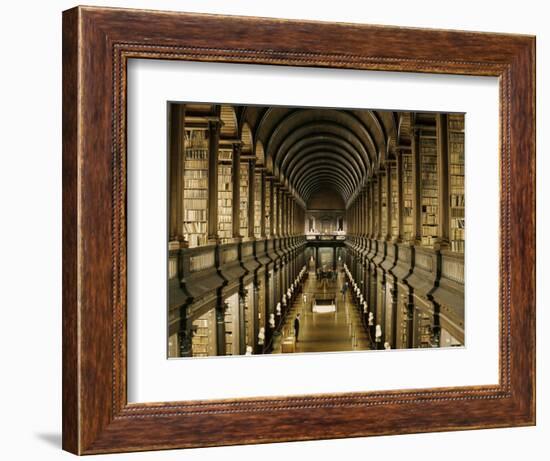 Interior of the Library, Trinity College, Dublin, Eire (Republic of Ireland)-Michael Short-Framed Photographic Print