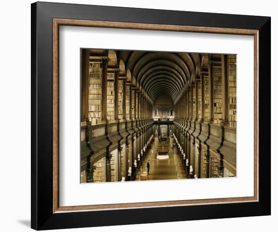 Interior of the Library, Trinity College, Dublin, Eire (Republic of Ireland)-Michael Short-Framed Photographic Print