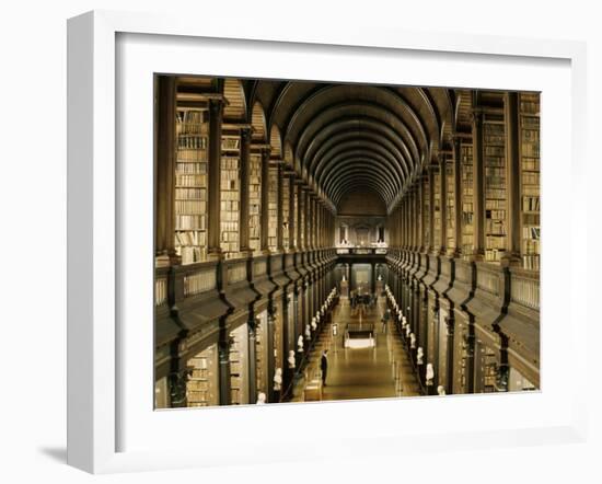 Interior of the Library, Trinity College, Dublin, Eire (Republic of Ireland)-Michael Short-Framed Photographic Print