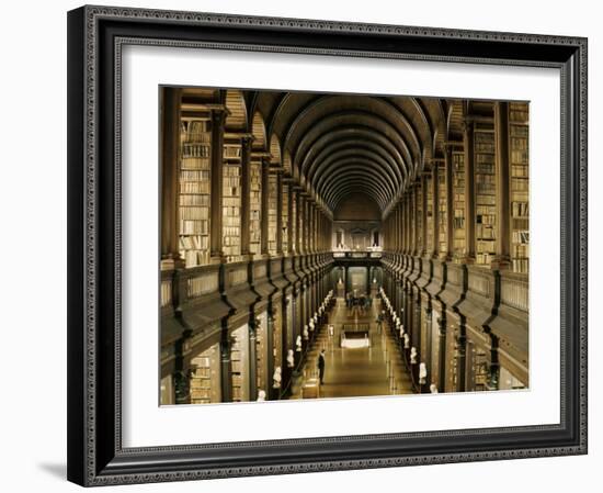 Interior of the Library, Trinity College, Dublin, Eire (Republic of Ireland)-Michael Short-Framed Photographic Print