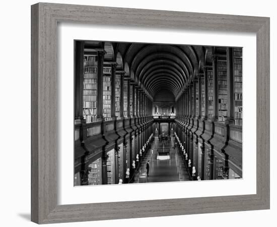 Interior of the Library, Trinity College, Dublin, Eire (Republic of Ireland)-Michael Short-Framed Photographic Print