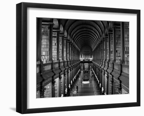 Interior of the Library, Trinity College, Dublin, Eire (Republic of Ireland)-Michael Short-Framed Photographic Print
