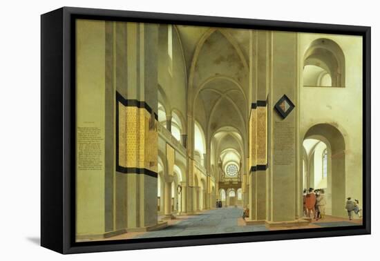 Interior of the Marienkirche in Utrecht, 1638-Pieter Jansz Saenredam-Framed Premier Image Canvas