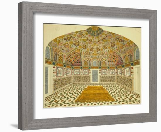 Interior of the Mausoleum of Itimad-Ud Daula, Agra, India-null-Framed Giclee Print