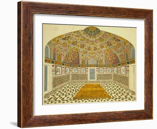 Interior of the Mausoleum of Itimad-Ud Daula, Agra, India-null-Framed Giclee Print