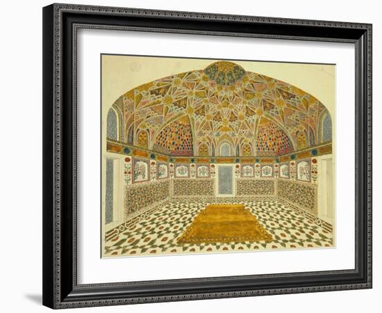 Interior of the Mausoleum of Itimad-Ud Daula, Agra, India-null-Framed Giclee Print