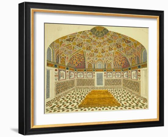 Interior of the Mausoleum of Itimad-Ud Daula, Agra, India-null-Framed Giclee Print