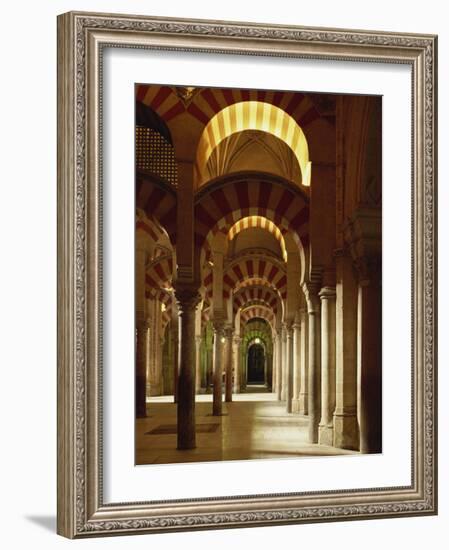 Interior of the Mezquita or Mosque at Cordoba, Cordoba, Andalucia), Spain-Michael Busselle-Framed Photographic Print