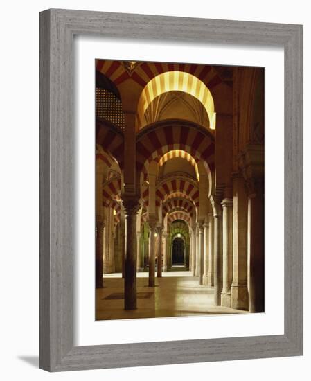 Interior of the Mezquita or Mosque at Cordoba, Cordoba, Andalucia), Spain-Michael Busselle-Framed Photographic Print