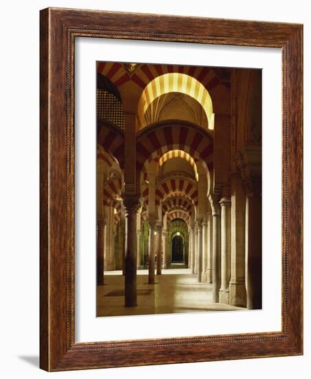 Interior of the Mezquita or Mosque at Cordoba, Cordoba, Andalucia), Spain-Michael Busselle-Framed Photographic Print