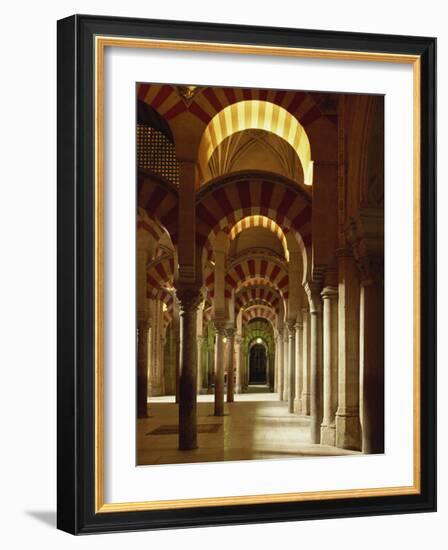 Interior of the Mezquita or Mosque at Cordoba, Cordoba, Andalucia), Spain-Michael Busselle-Framed Photographic Print