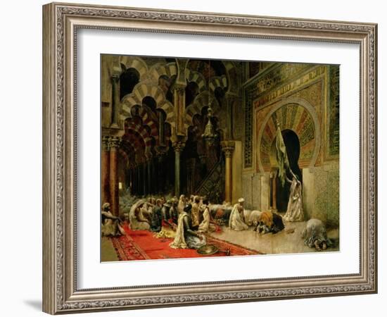 Interior of the Mosque at Cordoba, C.1880-Edwin Lord Weeks-Framed Giclee Print