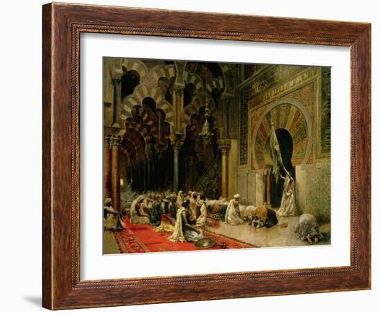 Interior of the Mosque at Cordoba, C.1880-Edwin Lord Weeks-Framed Giclee Print