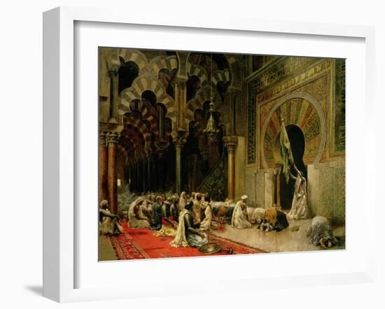 Interior of the Mosque at Cordoba, C.1880-Edwin Lord Weeks-Framed Giclee Print