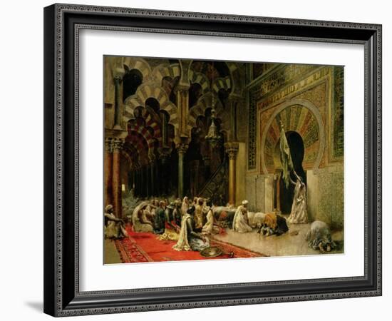 Interior of the Mosque at Cordoba, C.1880-Edwin Lord Weeks-Framed Giclee Print