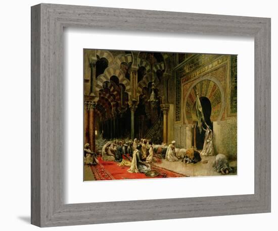 Interior of the Mosque at Cordoba, C.1880-Edwin Lord Weeks-Framed Giclee Print