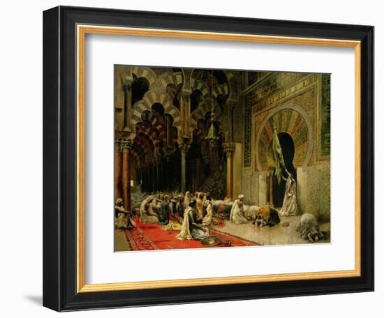 Interior of the Mosque at Cordoba, C.1880-Edwin Lord Weeks-Framed Giclee Print