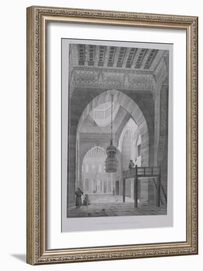 Interior of the Mosque of Kaid-Bey, Plate 55 from "Monuments and Buildings of Cairo"-Pascal Xavier Coste-Framed Giclee Print