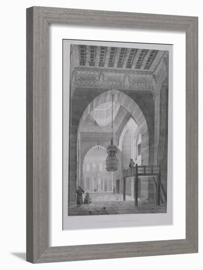 Interior of the Mosque of Kaid-Bey, Plate 55 from "Monuments and Buildings of Cairo"-Pascal Xavier Coste-Framed Giclee Print