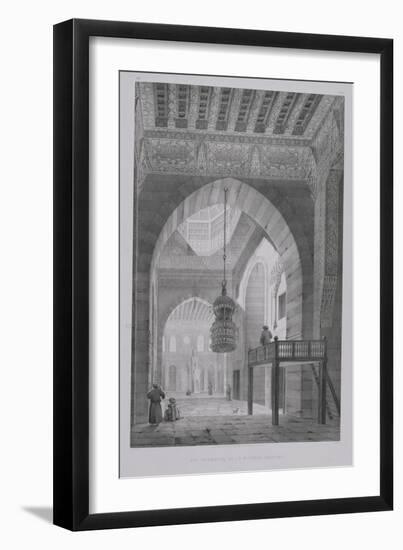 Interior of the Mosque of Kaid-Bey, Plate 55 from "Monuments and Buildings of Cairo"-Pascal Xavier Coste-Framed Giclee Print