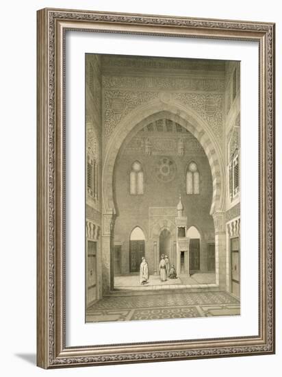 Interior of the Mosque of Qaitbay, Cairo (Litho)-French-Framed Giclee Print