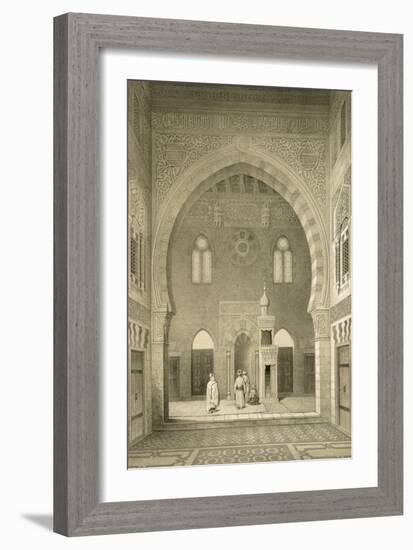 Interior of the Mosque of Qaitbay, Cairo (Litho)-French-Framed Giclee Print