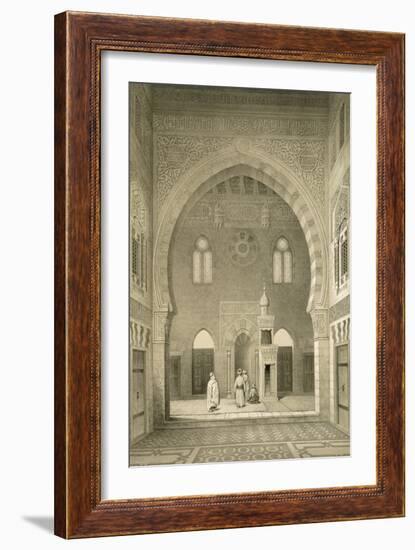 Interior of the Mosque of Qaitbay, Cairo (Litho)-French-Framed Giclee Print