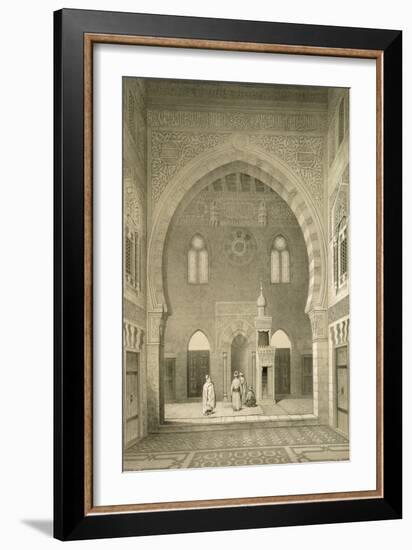 Interior of the Mosque of Qaitbay, Cairo (Litho)-French-Framed Giclee Print