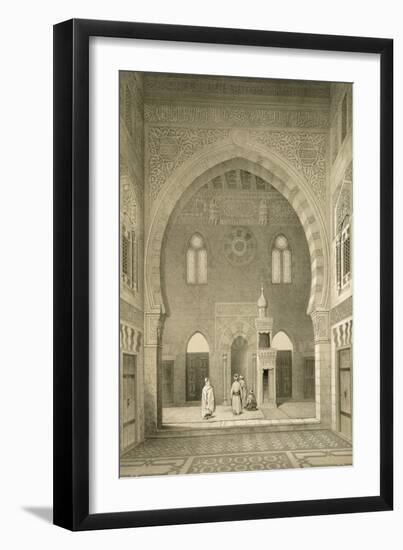 Interior of the Mosque of Qaitbay, Cairo (Litho)-French-Framed Giclee Print