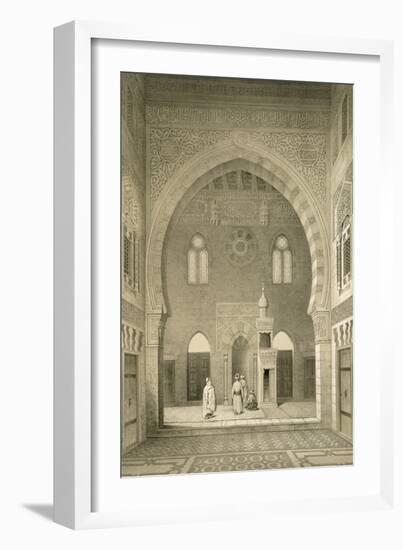 Interior of the Mosque of Qaitbay, Cairo (Litho)-French-Framed Giclee Print