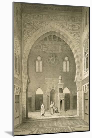 Interior of the Mosque of Qaitbay, Cairo (Litho)-French-Mounted Giclee Print