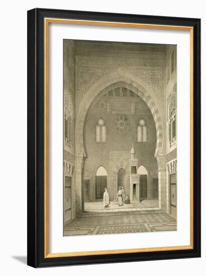 Interior of the Mosque of Qaitbay, Cairo (Litho)-French-Framed Giclee Print