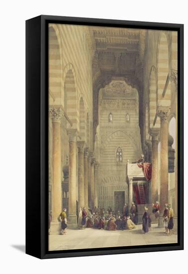 Interior of the Mosque of the Metwalys, Cairo, from Egypt and Nubia, Vol.3-David Roberts-Framed Premier Image Canvas