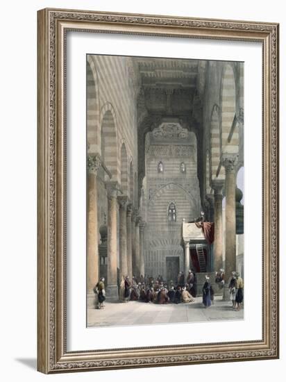 Interior of the Mosque of the Metwalys-David Roberts-Framed Giclee Print