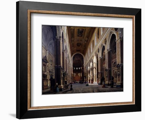 Interior of the Naples Cathedral, 1859-Giuseppe Castiglione-Framed Giclee Print