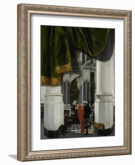 Interior of the Nieuwe Kerk in Delft with the Tomb of William the Silent, 1653-Emanuel de Witte-Framed Giclee Print