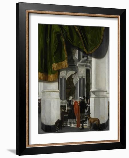 Interior of the Nieuwe Kerk in Delft with the Tomb of William the Silent, 1653-Emanuel de Witte-Framed Giclee Print