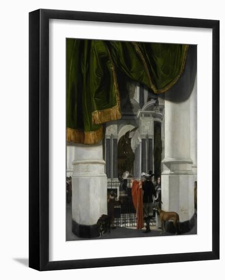 Interior of the Nieuwe Kerk in Delft with the Tomb of William the Silent, 1653-Emanuel de Witte-Framed Giclee Print