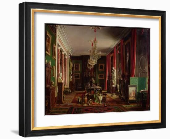 Interior of the Office of Alfred Emilien Count of Nieuwerkerke-Charles Giraud-Framed Giclee Print