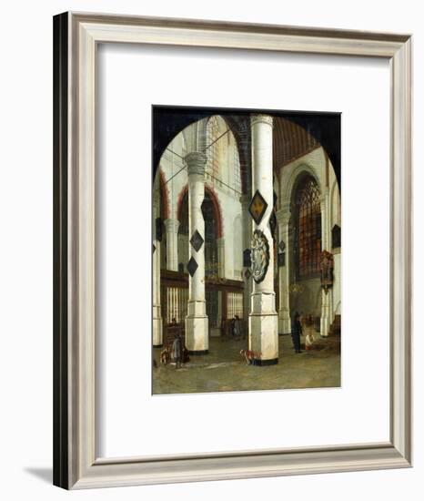 Interior of the Oude Kerk at Delft, 1660-75-Hendrik Cornelisz van Vliet-Framed Giclee Print