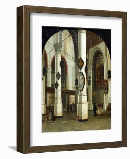 Interior of the Oude Kerk at Delft, 1660-75-Hendrik Cornelisz van Vliet-Framed Giclee Print