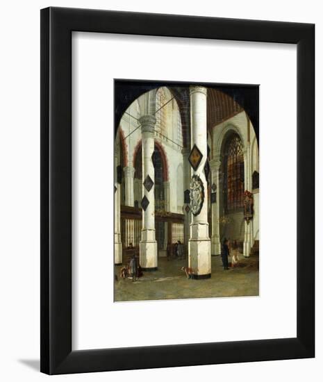 Interior of the Oude Kerk at Delft, 1660-75-Hendrik Cornelisz van Vliet-Framed Giclee Print