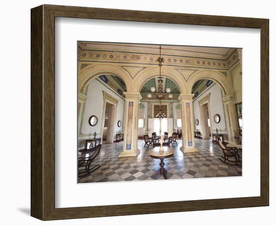 Interior of the Palacio Brunet, Houses Museo Romantico, Trinidad, Cuba, West Indies, Caribbean-Michael DeFreitas-Framed Photographic Print