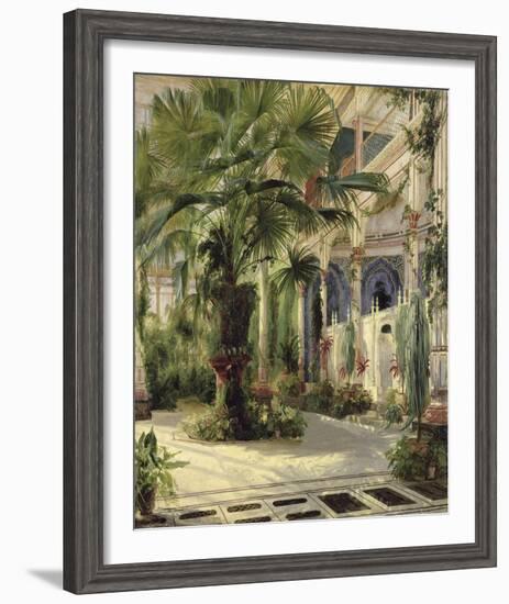 Interior of the Palm House at Potsdam, 1833-Karl Blechen-Framed Giclee Print